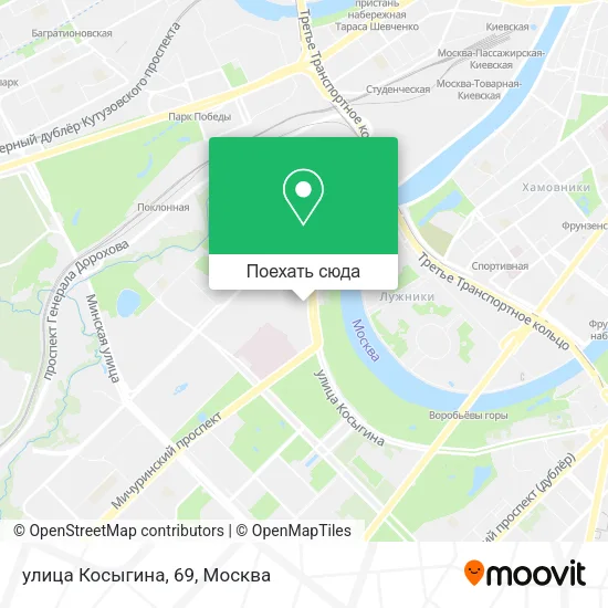 Карта улица Косыгина, 69