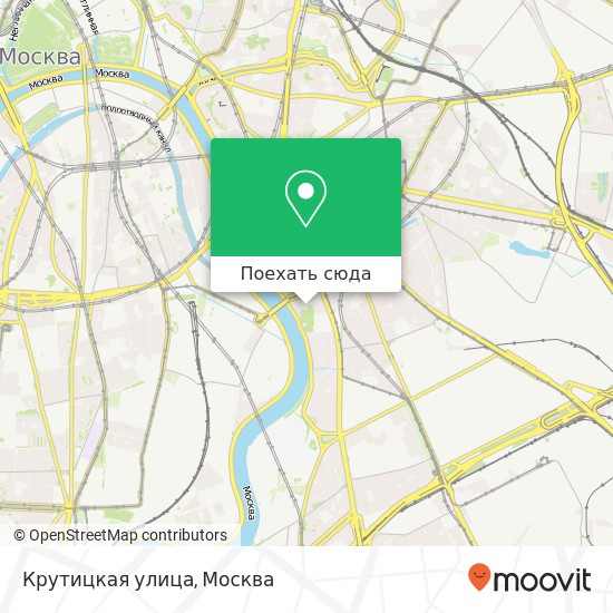 Карта Крутицкая улица