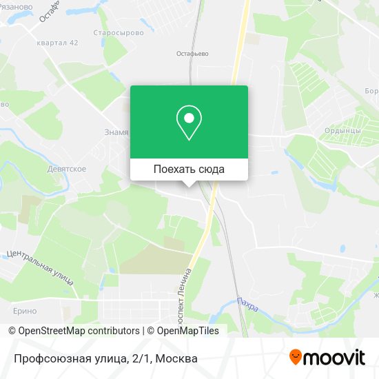 Карта Профсоюзная улица, 2/1