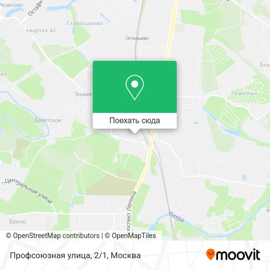Карта Профсоюзная улица, 2/1