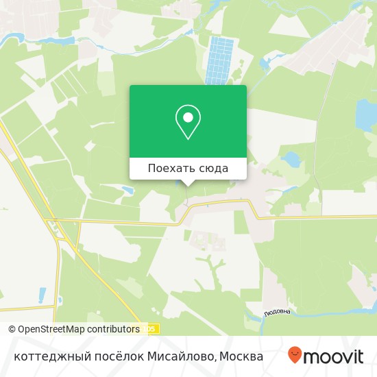 Карта коттеджный посёлок Мисайлово