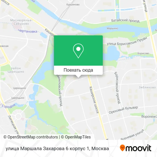 Карта улица Маршала Захарова 6 корпус 1