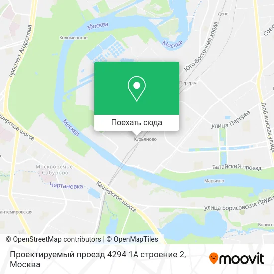Карта Проектируемый проезд 4294 1А строение 2