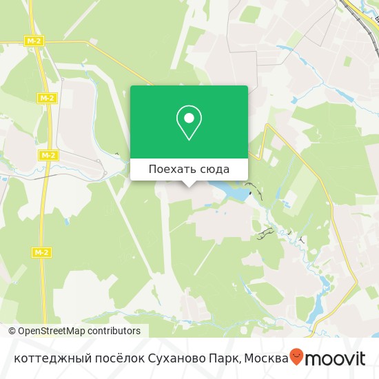 Карта коттеджный посёлок Суханово Парк