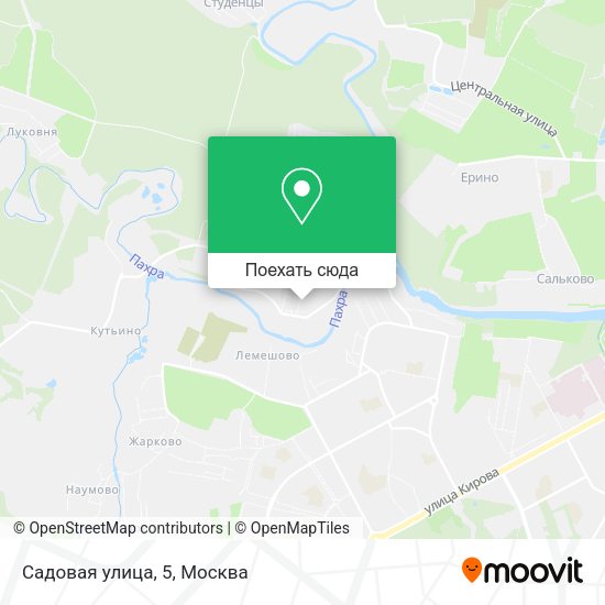 Карта Садовая улица, 5