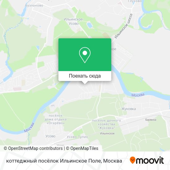 Карта коттеджный посёлок Ильинское Поле