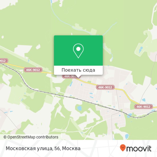 Карта Московская улица, 56
