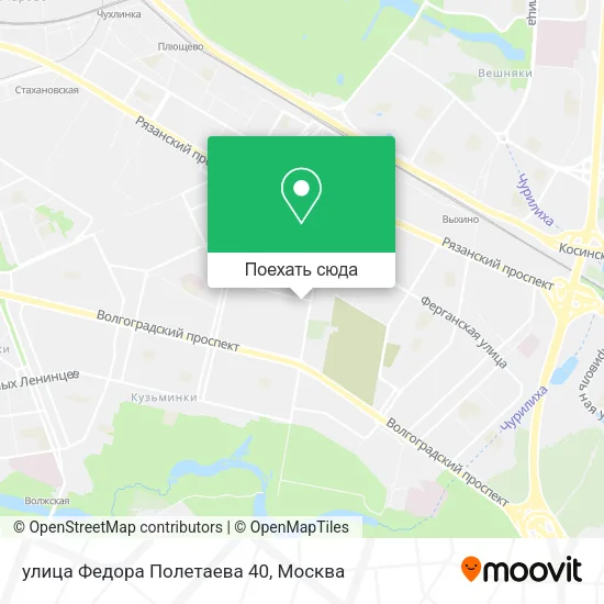 Карта улица Федора Полетаева 40