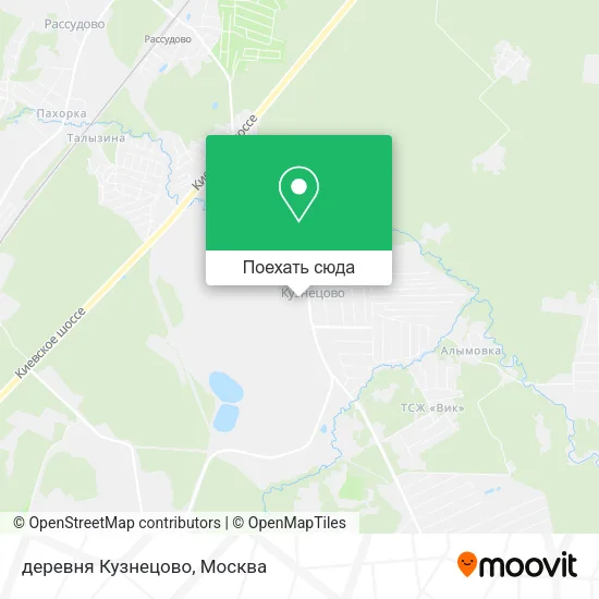 Карта деревня Кузнецово