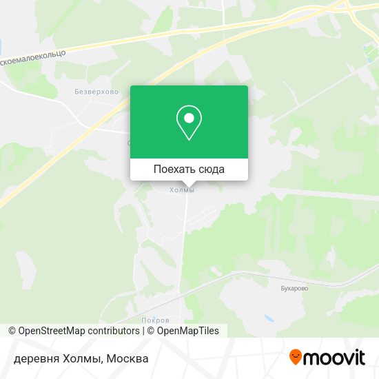 Карта деревня Холмы