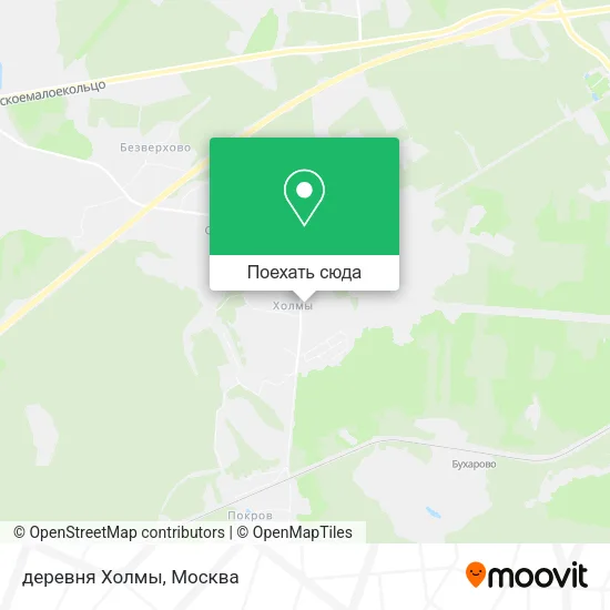 Карта деревня Холмы