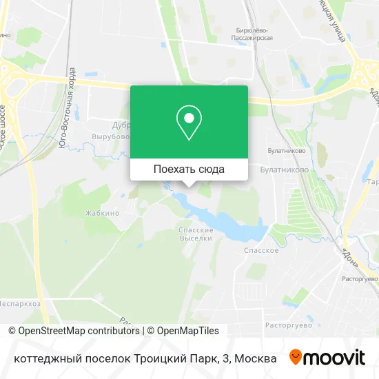 Карта коттеджный поселок Троицкий Парк, 3