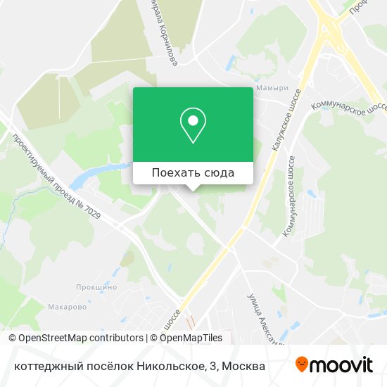Карта коттеджный посёлок Никольское, 3
