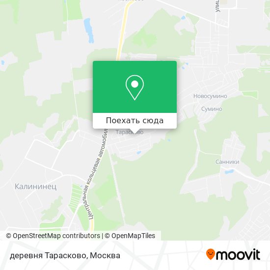 Карта деревня Тарасково