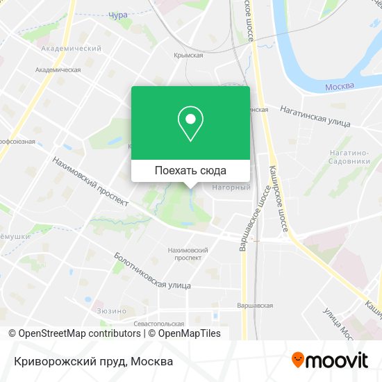 Карта Криворожский пруд