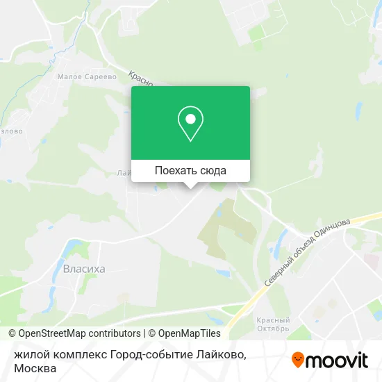 Карта жилой комплекс Город-событие Лайково