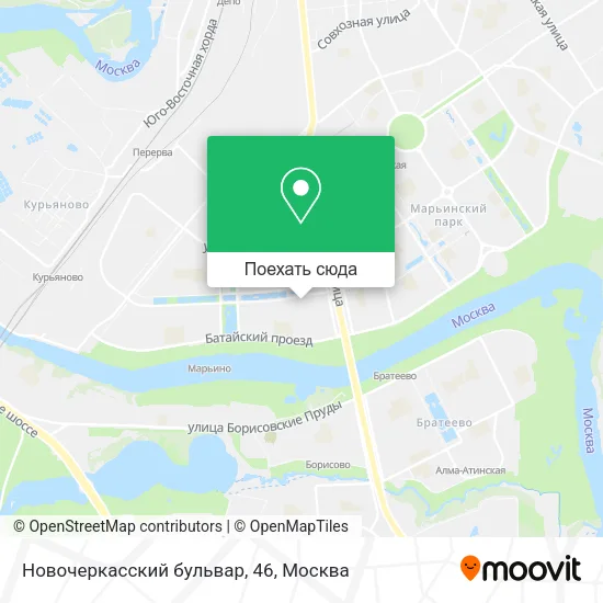 Карта Новочеркасский бульвар, 46