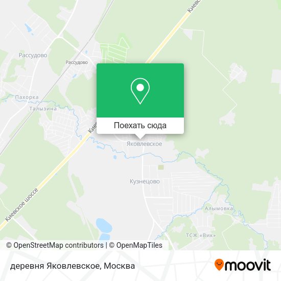 Карта деревня Яковлевское