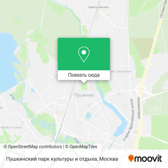 Карта Пушкинский парк культуры и отдыха