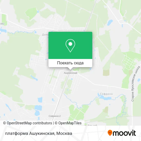 Карта платформа Ашукинская