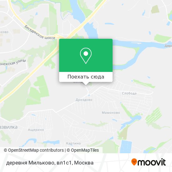 Карта деревня Мильково, вл1с1