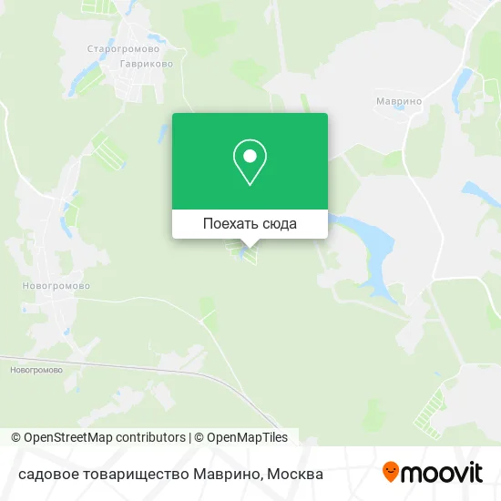 Карта садовое товарищество Маврино