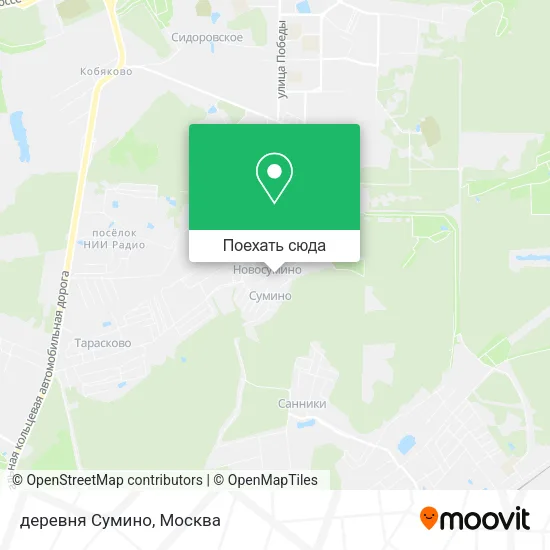 Карта деревня Сумино