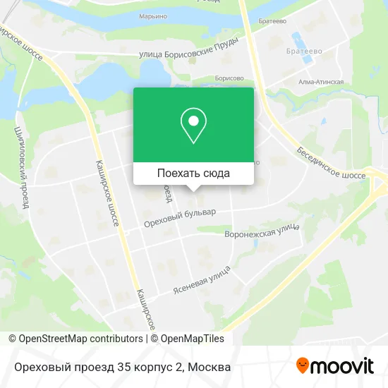 Карта Ореховый проезд 35 корпус 2