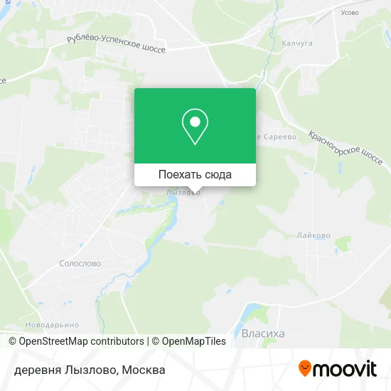 Карта деревня Лызлово