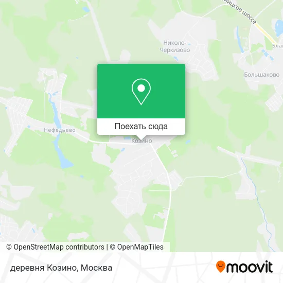 Карта деревня Козино