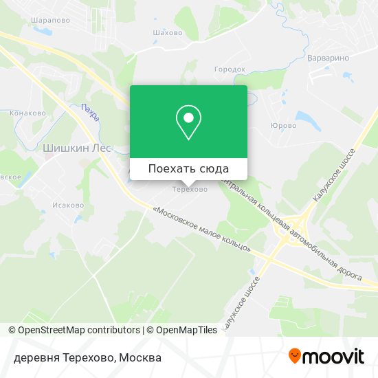 Карта деревня Терехово