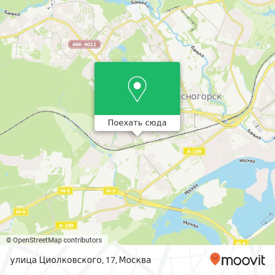 Карта улица Циолковского, 17