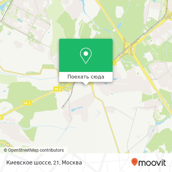 Карта Киевское шоссе, 21