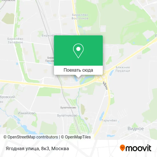 Карта Ягодная улица, 8к3