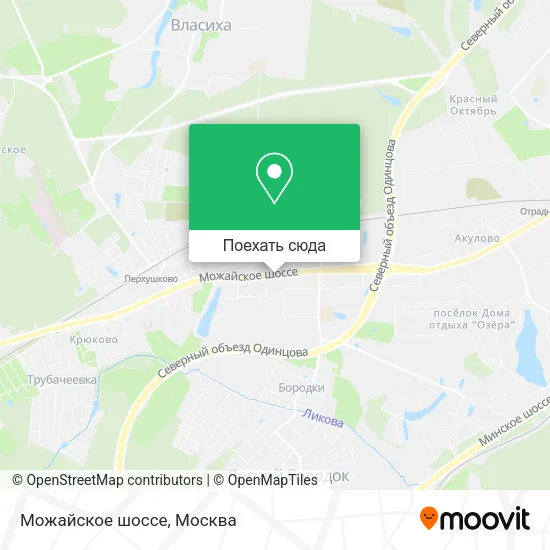 Карта Можайское шоссе