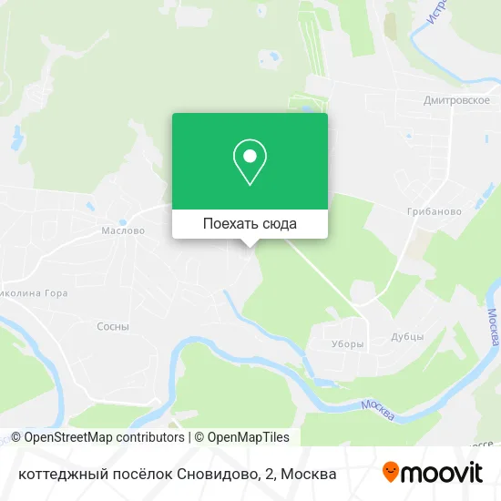 Карта коттеджный посёлок Сновидово, 2