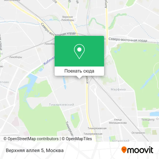 Карта Верхняя аллея 5