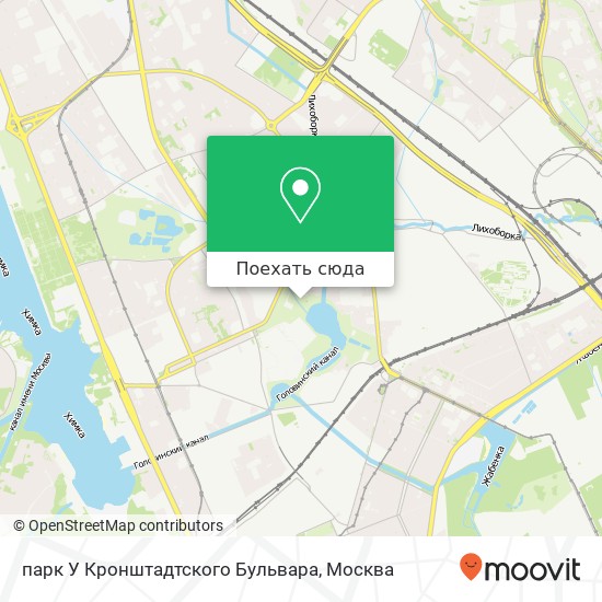 Карта парк У Кронштадтского Бульвара