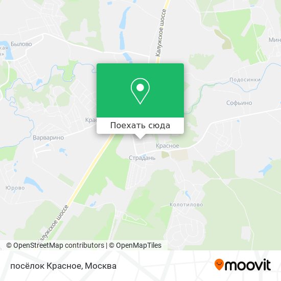 Карта посёлок Красное