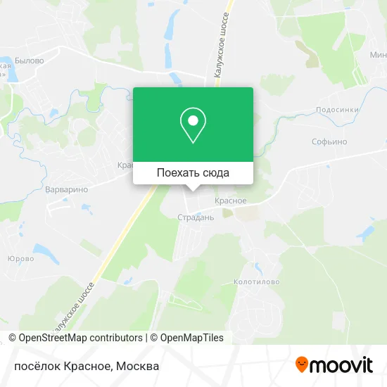 Карта посёлок Красное