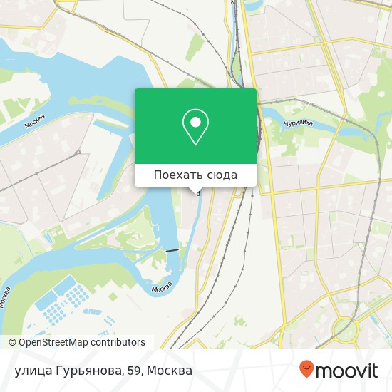 Карта улица Гурьянова, 59