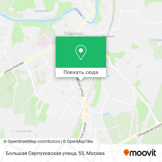Карта Большая Серпуховская улица, 55