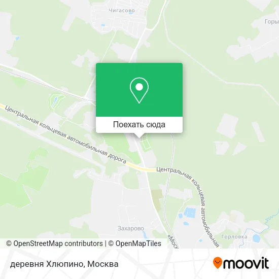 Карта деревня Хлюпино