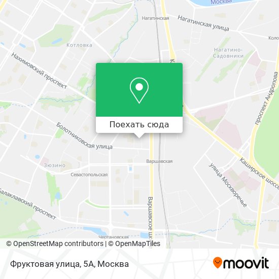 Карта Фруктовая улица, 5А