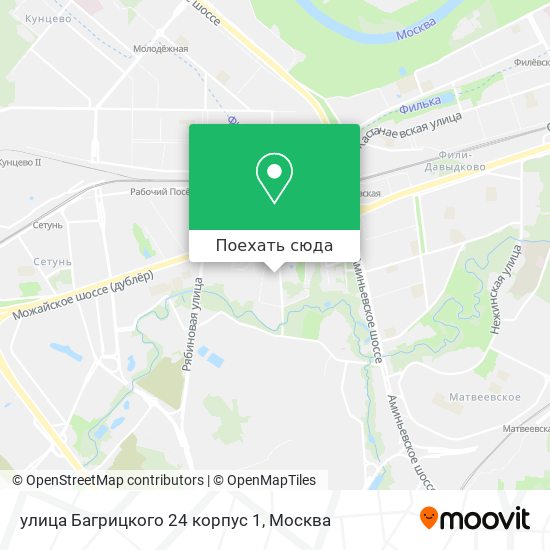 Карта улица Багрицкого 24 корпус 1