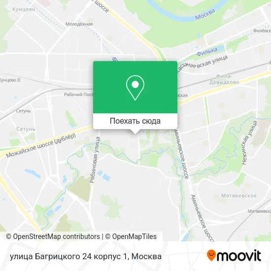 Карта улица Багрицкого 24 корпус 1