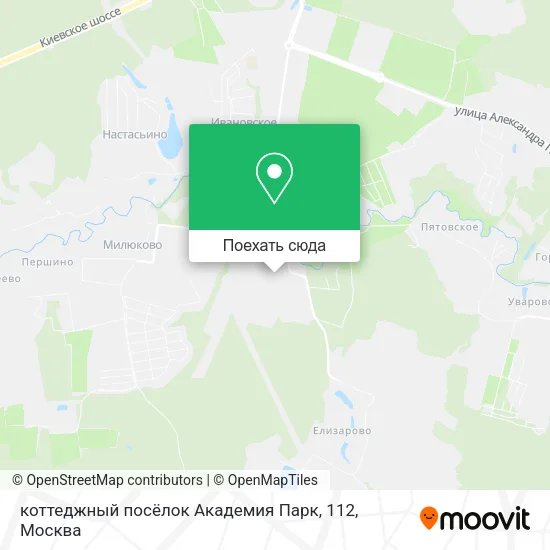 Карта коттеджный посёлок Академия Парк, 112