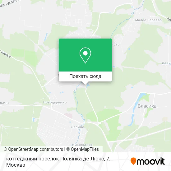 Карта коттеджный посёлок Полянка де Люкс, 7