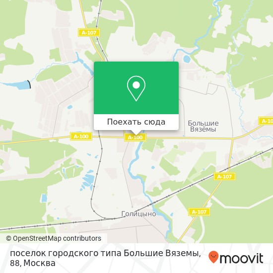 Карта поселок городского типа Большие Вяземы, 88