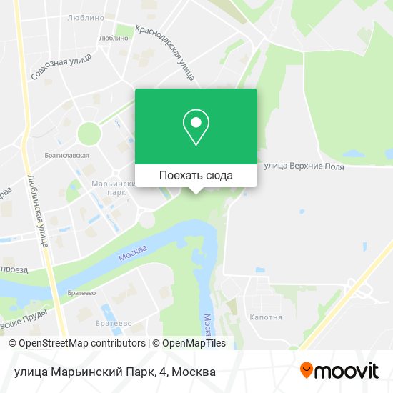 Карта улица Марьинский Парк, 4